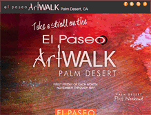 Tablet Screenshot of elpaseoartwalk.com